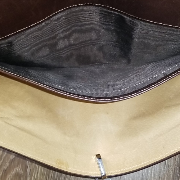 Vintage Gucci Chocolate Brown Leather Clutch - Picture 13 of 15